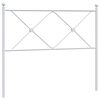 vidaXL Cabeceira de substitui&ccedil;&atilde;o 107 cm metal branco