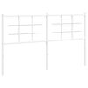 vidaXL Cabeceira de substitui&ccedil;&atilde;o 150 cm metal branco