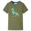 T-shirt de crian&ccedil;a cor caqui 128