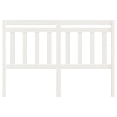 vidaXL Cabeceira de cama 146x4x100 cm pinho maciço branco