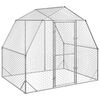 vidaXL Corrida de galinhas 2,5x2x2,25 m a&ccedil;o galvanizado