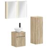 vidaXL Conjunto de M&oacute;veis para Banheiro 4 unid. Carvalho Sonoma