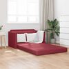 vidaXL Sof&aacute;-Cama 110cm Vinho Vermelho Couro Artificial
