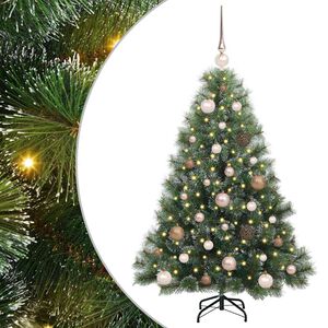 vidaXL &Aacute;rvore de Natal Artificial com 150 LEDs Verde 120 cm PE e PVC