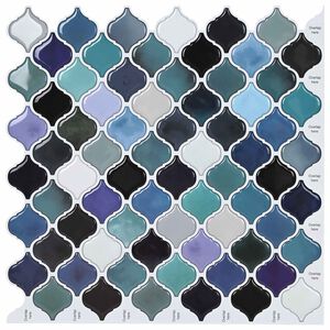 vidaXL Azulejo Lanturn 50 pcs Verde Azul 27 x 27 cm Poliuretano e PET