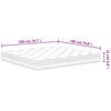 vidaXL Colch&atilde;o de molas ensacadas m&eacute;dio 180x200 cm