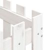 vidaXL Vaso de jardim c/ design cerca 50x50x50 cm pinho maci&ccedil;o branco
