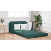 vidaXL Sof&aacute;-Cama 110cm Verde Escuro Veludo