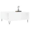 vidaXL Mesa de centro 80x80x36,5 cm derivados de madeira branco