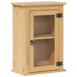 vidaXL M&oacute;vel de WC para parede Corona 45x27x64,5 cm pinho maci&ccedil;o