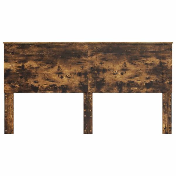 vidaXL Cabeceira Carvalho Defumado 200 cm Madeira processada