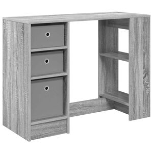 vidaXL Mesa Cinza Sonoma 100 x 40 x 75 cm Derivados de Madeira