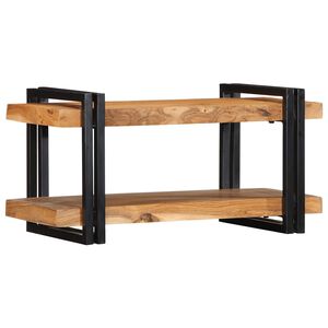 vidaXL Prateleira de parede 70x33x35 cm Madeira maci&ccedil;a Ac&aacute;cia
