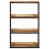 vidaXL Estante Castanho 70 x 35 x 110 cm Madeira de mangueira maciça