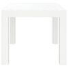 vidaXL Mesa de jardim 59x47x40 cm PP branco