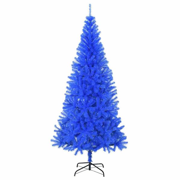 vidaXL &Aacute;rvore de Natal com 300 LEDs com suporte Azul 180 cm PVC