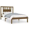 vidaXL Estrutura de cama 100x200 cm pinho maci&ccedil;o castanho mel