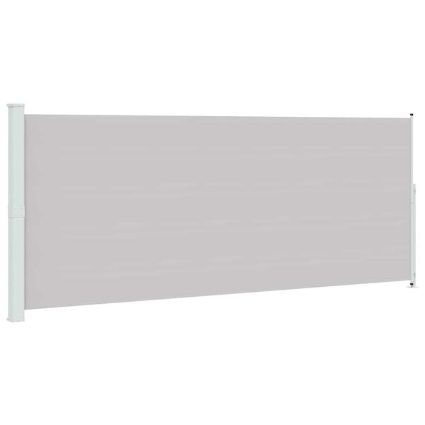 vidaXL Toldo lateral retr&aacute;til para p&aacute;tio 200x500 cm cinzento