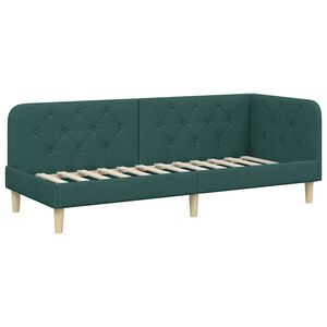 vidaXL Estrutura de Cama de Canto Verde Escuro 80 x 200 cm tecido