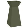 vidaXL Vaso de Pilar 2 pcs Verde-azeitona 35 x 35 x 73 cm