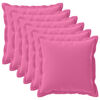 vidaXL Capa almofada 6 unid. HOUTEN Rosa 60 x 60 cm Poli&eacute;ster