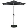 vidaXL Parasol de Jardim com Luzes LED e Base 230 x 230 cm Poli&eacute;ster