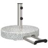 vidaXL Base para chap&eacute;u de sol Cinzeto &Oslash; 45 x 37.5 cm Granito