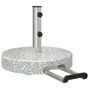 vidaXL Base para chap&eacute;u de sol Cinzeto &Oslash; 45 x 37.5 cm Granito