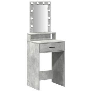 vidaXL Mesa de vestir Cinzeto 50 x 41 x 140 cm Derivados de Madeira