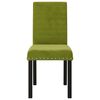vidaXL Cadeiras de jantar 2 pcs veludo verde-claro