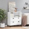 vidaXL Estante VIKEN 80x40x90 cm derivados de madeira branco