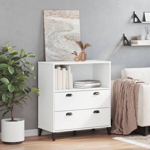 vidaXL Estante VIKEN 80x40x90 cm derivados de madeira branco