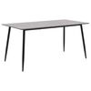 vidaXL Mesa de jantar 140x70x75 cm MDF cinzento