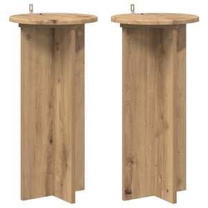 vidaXL Suporte para Plantas 2 pcs Carvalho Arttisan