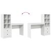 vidaXL Mesa com gaveta 2 pcs Branco