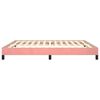 vidaXL Estrutura de cama 160x200 cm veludo rosa