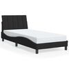 vidaXL Estrutura de cama sem colch&atilde;o Hanko 90x200 cm veludo preto