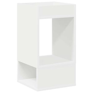 vidaXL Mesa de apoio Branco 30 x 30 x 56 cm Madeira processada