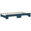 vidaXL Sof&aacute;-cama com gavet&atilde;o e colch&otilde;es 100x200 cm veludo azul