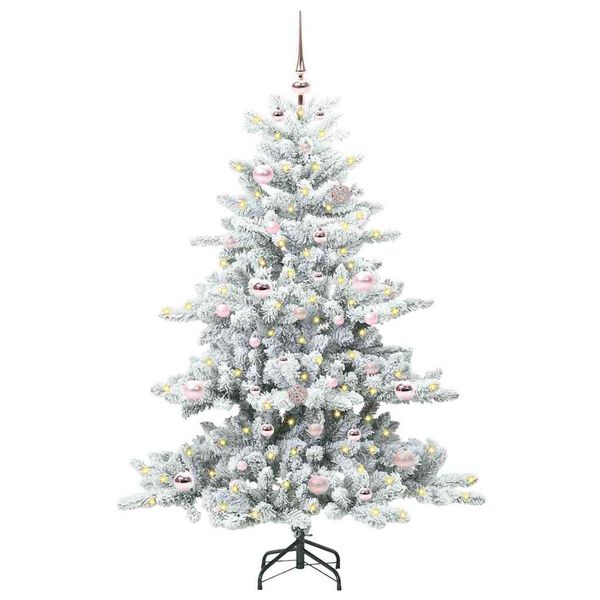 vidaXL &Aacute;rvore de Natal Articulada Artificial Branco 150 cm PVC