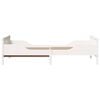vidaXL Estrutura da Cama Branco 80 x 200 cm Madeira processada