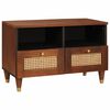 vidaXL Gabinete para TV com gaveta Castanho 70 x 33,5 x 46 cm