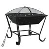 vidaXL Braseira com ati&ccedil;ador 50 cm XXL a&ccedil;o