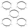 vidaXL Grampos arejadores de relva c/ espig&otilde;es 5 pcs &Oslash; 30 cm ferro
