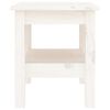 vidaXL Mesa de centro 35x35x40 cm pinho maci&ccedil;o branco
