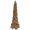 vidaXL &Aacute;rvore de Natal Castanho 111 cm Madeira de Teca S&oacute;lida