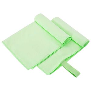 vidaXL Toalhas Esportivas 2 pcs Verde 50 x 30 cm Poli&eacute;ster e poliamida