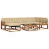 vidaXL Conjunto de Sof&aacute;s para Exterior 19 pcs Natural e Bege