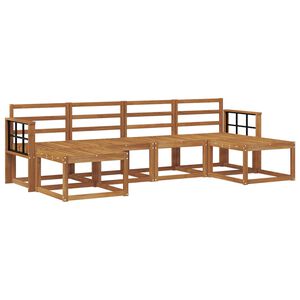 vidaXL Conjunto de Sof&aacute;s para Exterior 6 pcs Natural