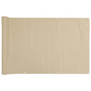 vidaXL Tela de varanda 75x300 cm tecido Oxford bege